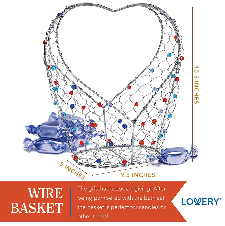 Ocean Wave Deluxe Home Spa Kit - 11Pc Jeweled Heart Set