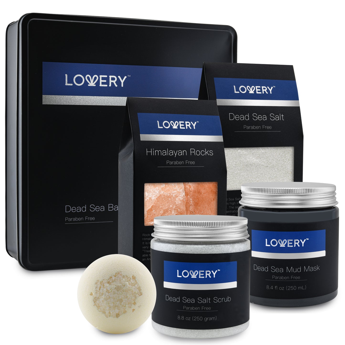 Dead Sea Bath and Body Gift Set - Luxury Bath Essentials with SheaButter - Home Spa Kit