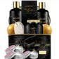 Luxe Jasmine Noir Home Spa Kit - 10Pc Deluxe Body Care Set