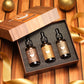 Mens Beard Oil Gift Set - 3Pc Beard Oils with Argan and Jojoba