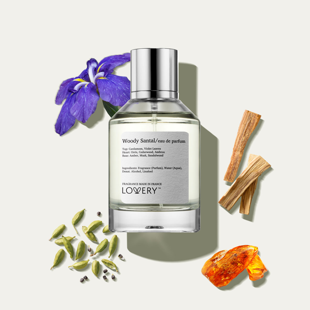 Woody Santal Eau de Parfum Inspired by Le Labo Santal 33 Perfume, 3.38 fl oz Spray – Made in USA