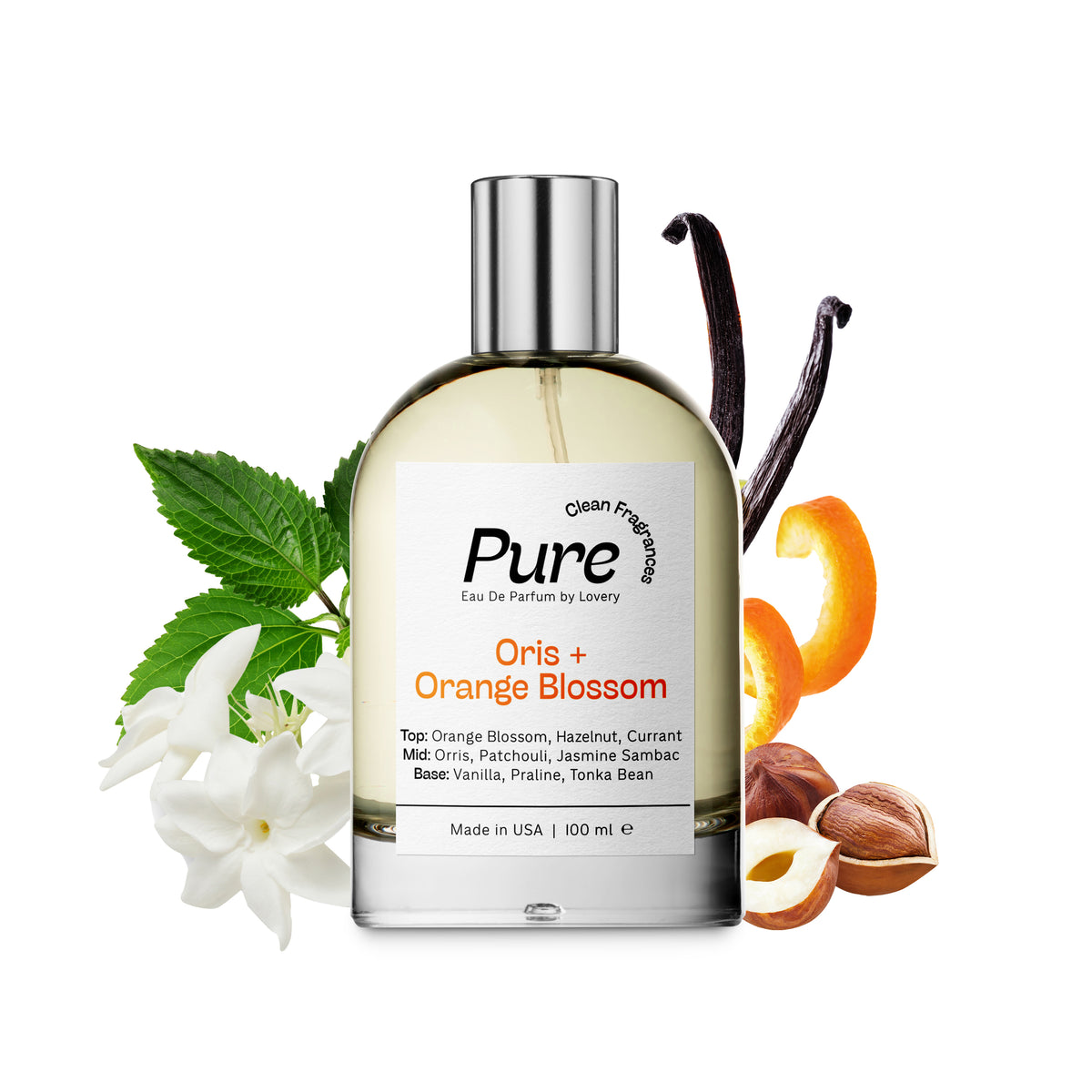 Pure Oris & Orange Eau de Parfum Inspired by Lancome La Vie Est Belle Perfume, 3.38 fl oz Spray – Made in USA