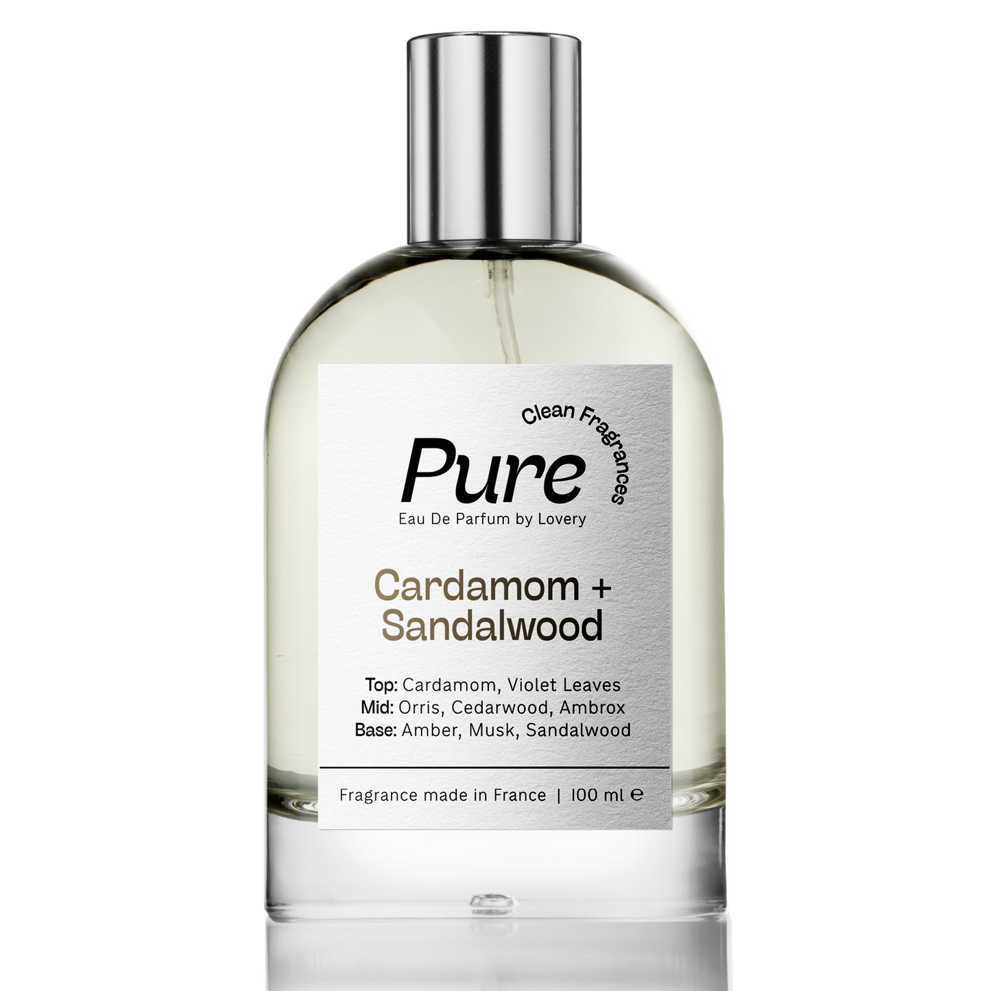 Pure Cardamom Sandalwood Perfume Inspired by Lelabo Santal 33 - 3.38fl oz Long Lasting Eau de Parfum - Made in France