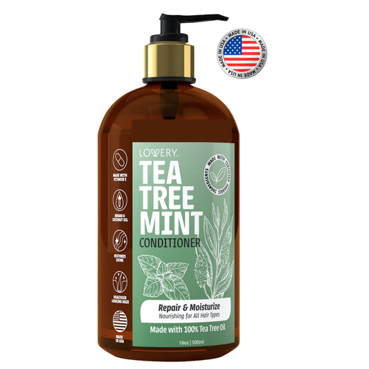Tea Tree Mint Conditioner - 16oz Organic Hair Care Made in USA
