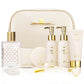 Vanilla Scented Beauty Body Care - 10Pc Cosmetic Bag Set