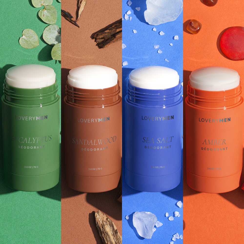 Lovery Aluminum-Free Men's Deodorant Stick Gift Set