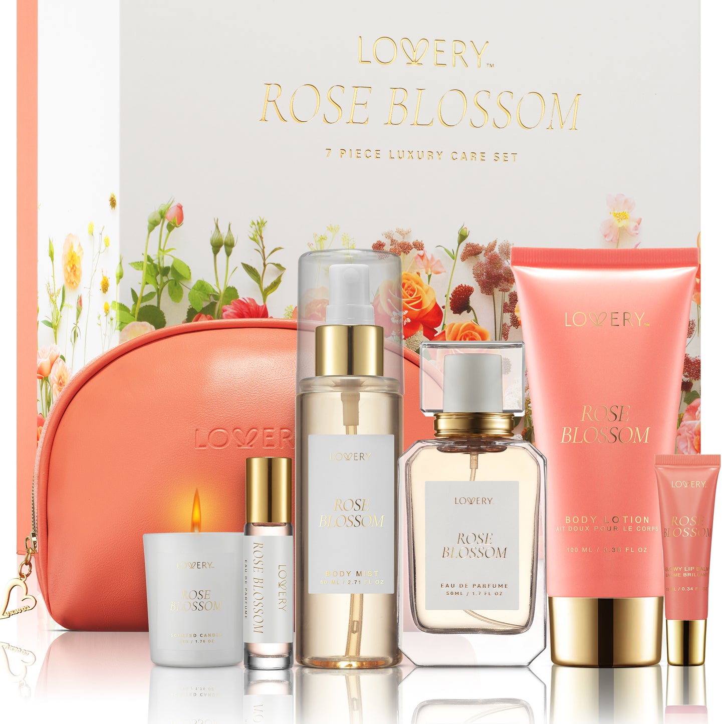 Rose Blossom 7-Piece Luxury Gift Set for Women