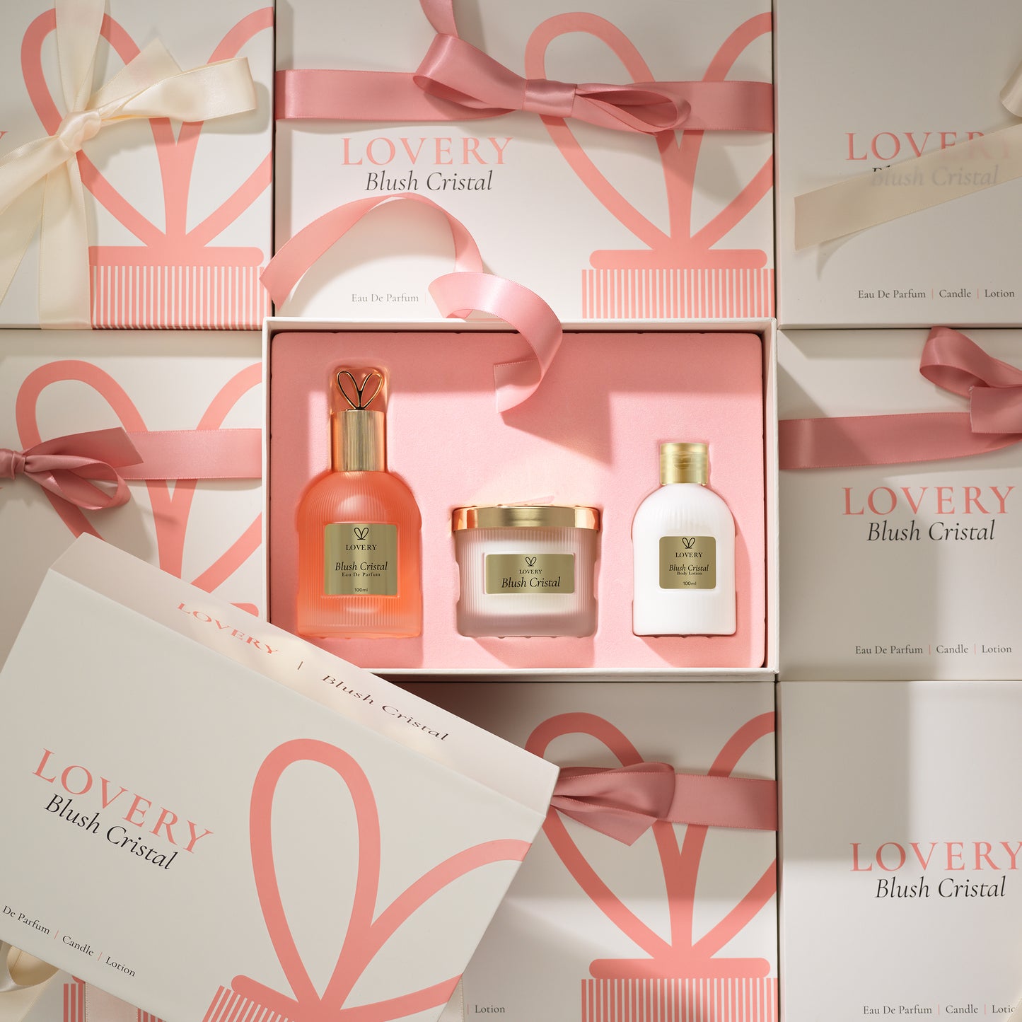 Lovery Blush Cristal Eau de Parfum - Radiant Floral Amber Fragrance for Women, 100ml