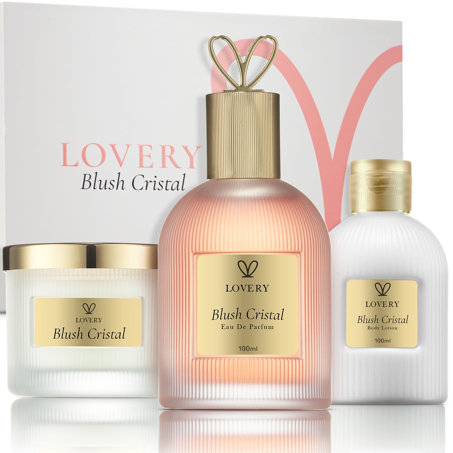 Lovery 4-Pc. Limited Edition Blush Cristal Beauty Body Care Gift Set