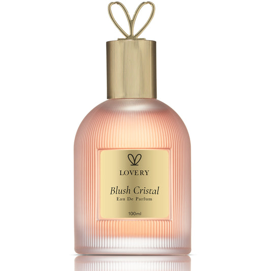 Lovery Blush Cristal Eau de Parfum - Radiant Floral Amber Fragrance for Women, 100ml