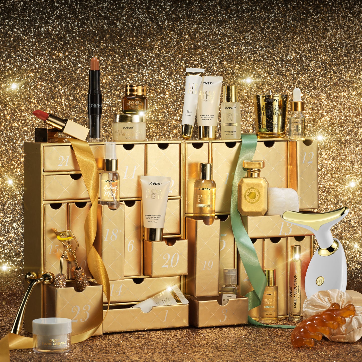 Luxury Limited Edition Skincare Advent Calendar - 24pc of Assorted Skincare Relaxation Gift