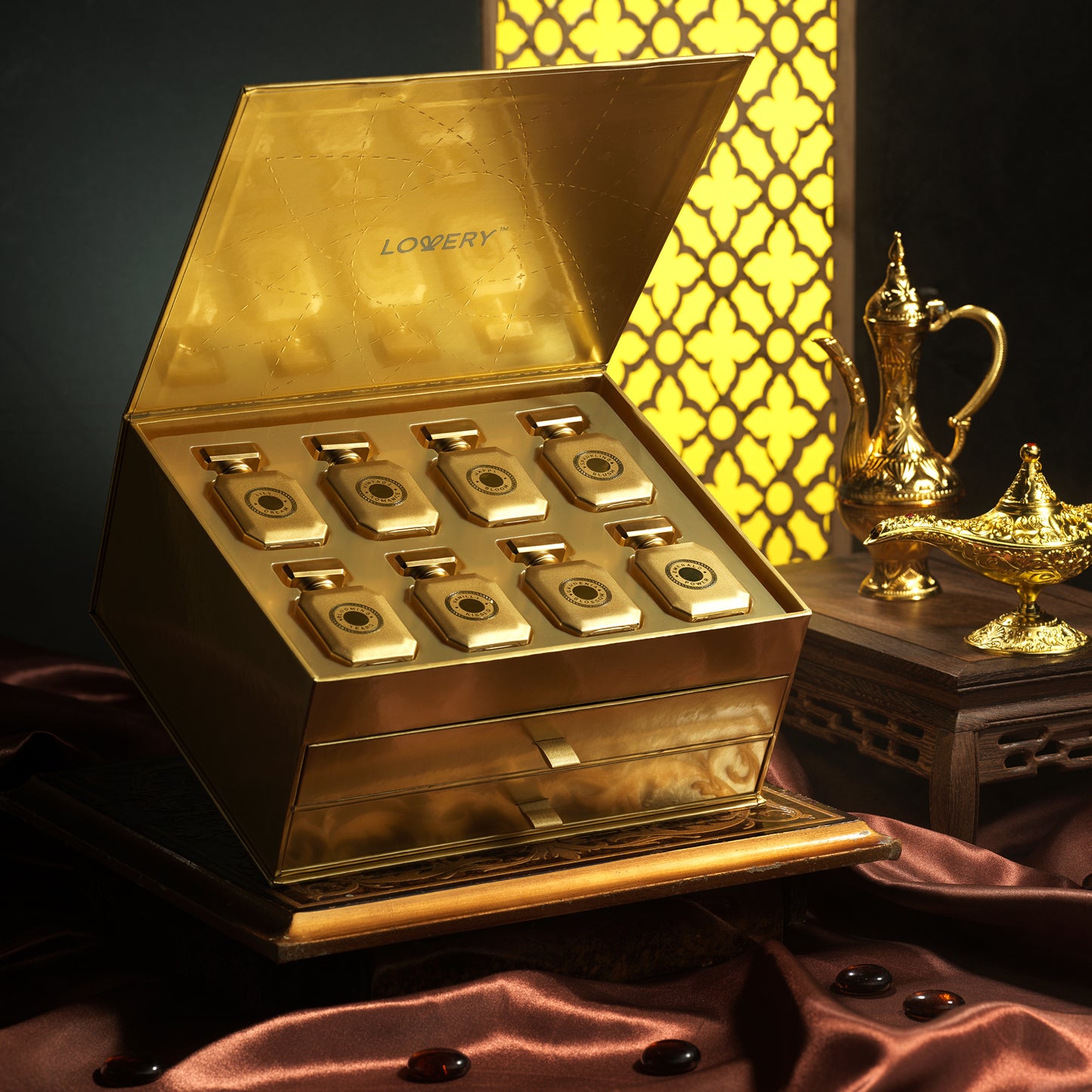 Prestige Eau de Parfum Gift Set - 25pc Limited Edition Gold Perfumes