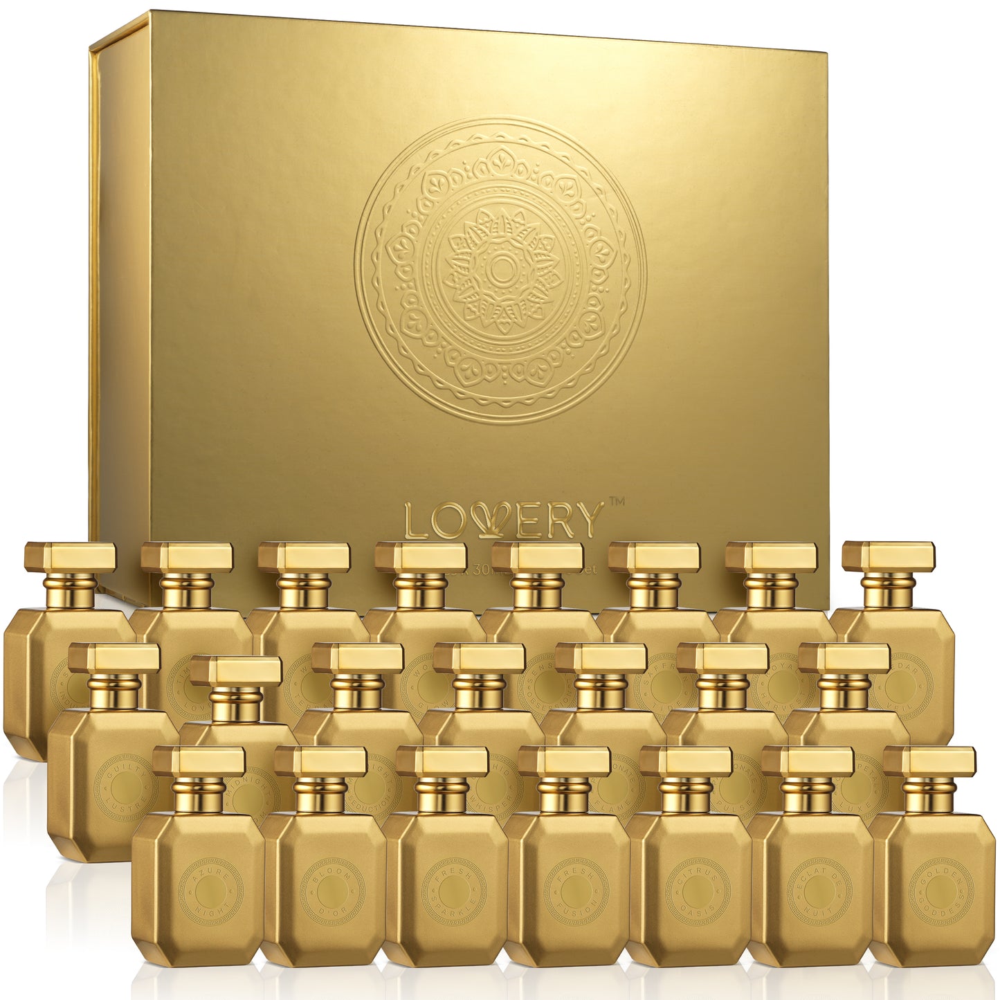 Prestige Eau de Parfum Gift Set - 25pc Limited Edition Gold Perfumes