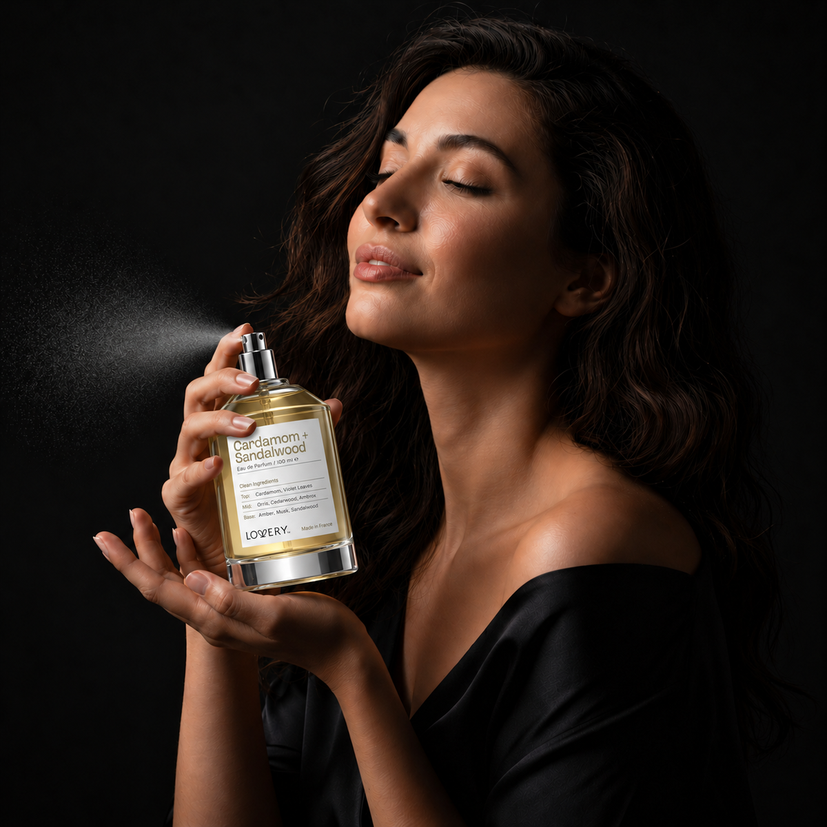 LoveryPlus Cardamom + Sandalwood Eau de Parfum 2pc. Fragrance Gift Set - Inspired by Le Labo Santal 33, 3.4 fl oz Perfume Spray