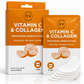 Korean Vitamin C & Collagen Brightening Under Eye Pads - 5 Pairs