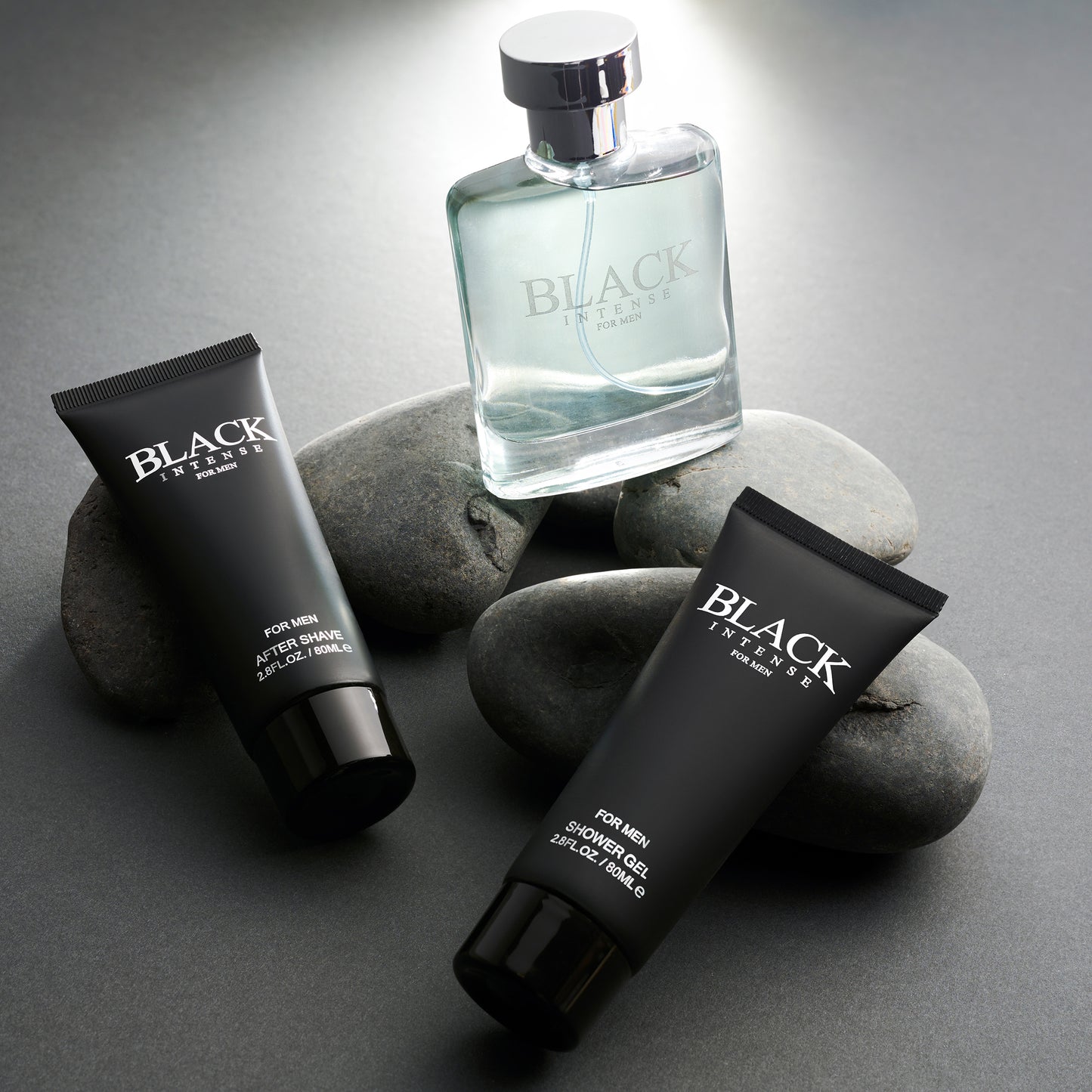 Black Intense Men’s Eau De Toilette, Aftershave & Shower Gel – 3Pc Fragrance Gift Set