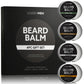 Mens Beard Balm Gift Set - 4Pc All Natural Beard Wax