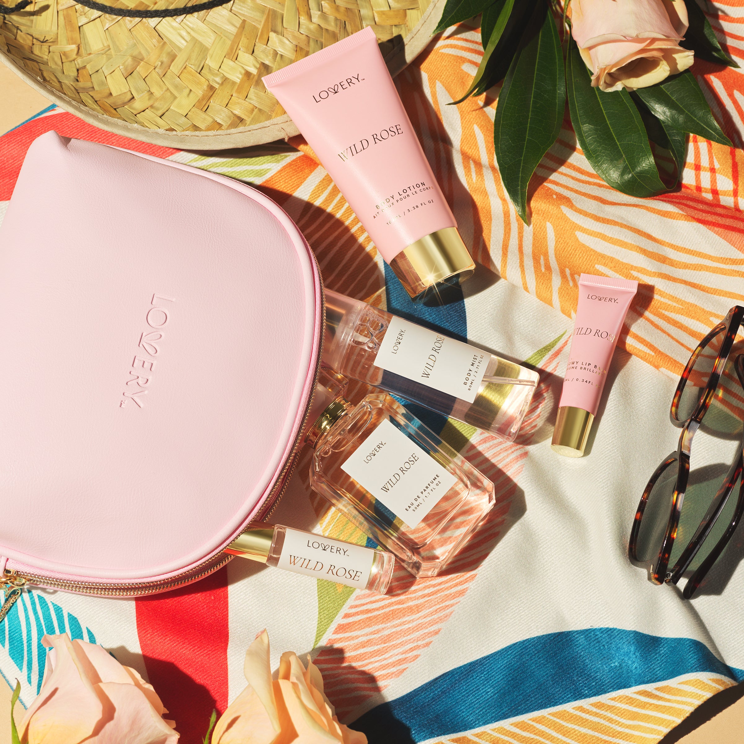 【rose 】ウルトラ21 ギフトセット D・E Wild Rose Body Care Gift for Her, 8 Pieces - Lovery