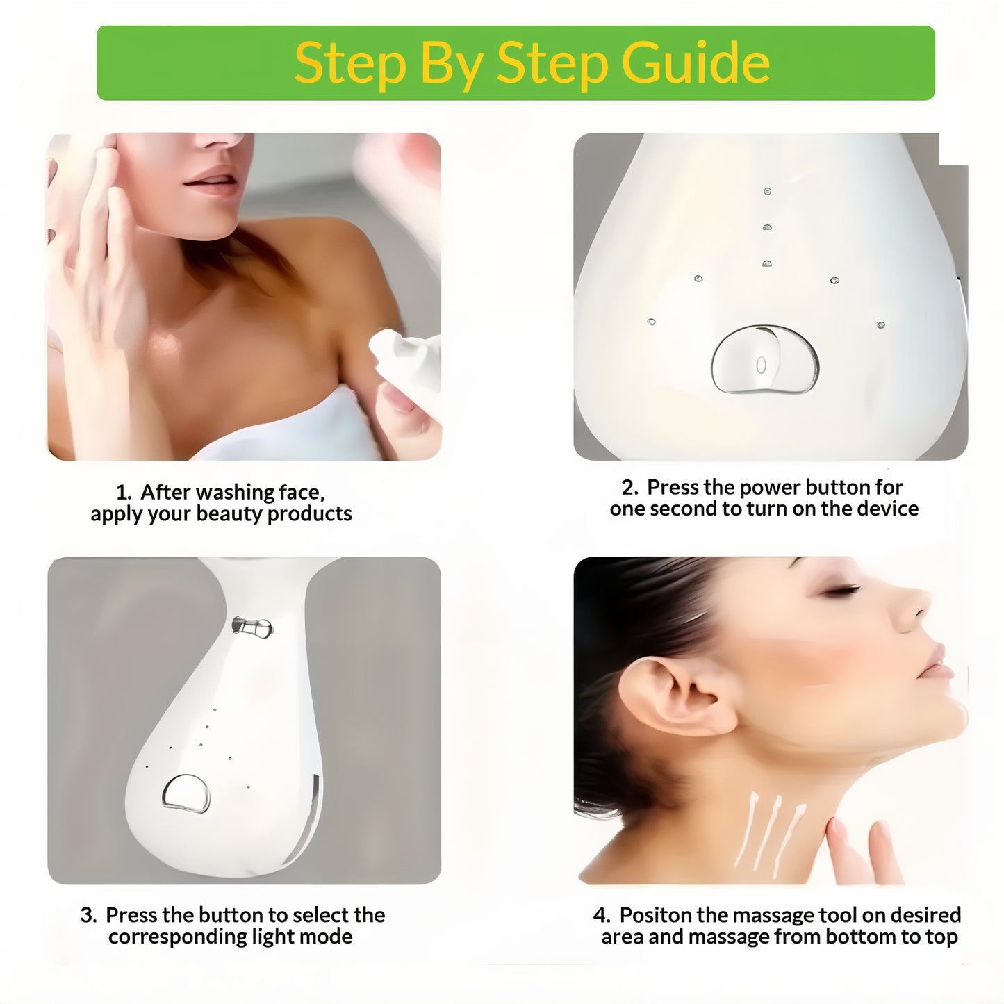 LED Face and Neck Beauty Massager