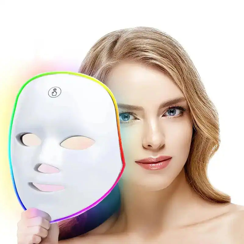 Mask With Light LED Light Therapy Face Mask, At-Home Skin Care Device, LED Face Mask ...