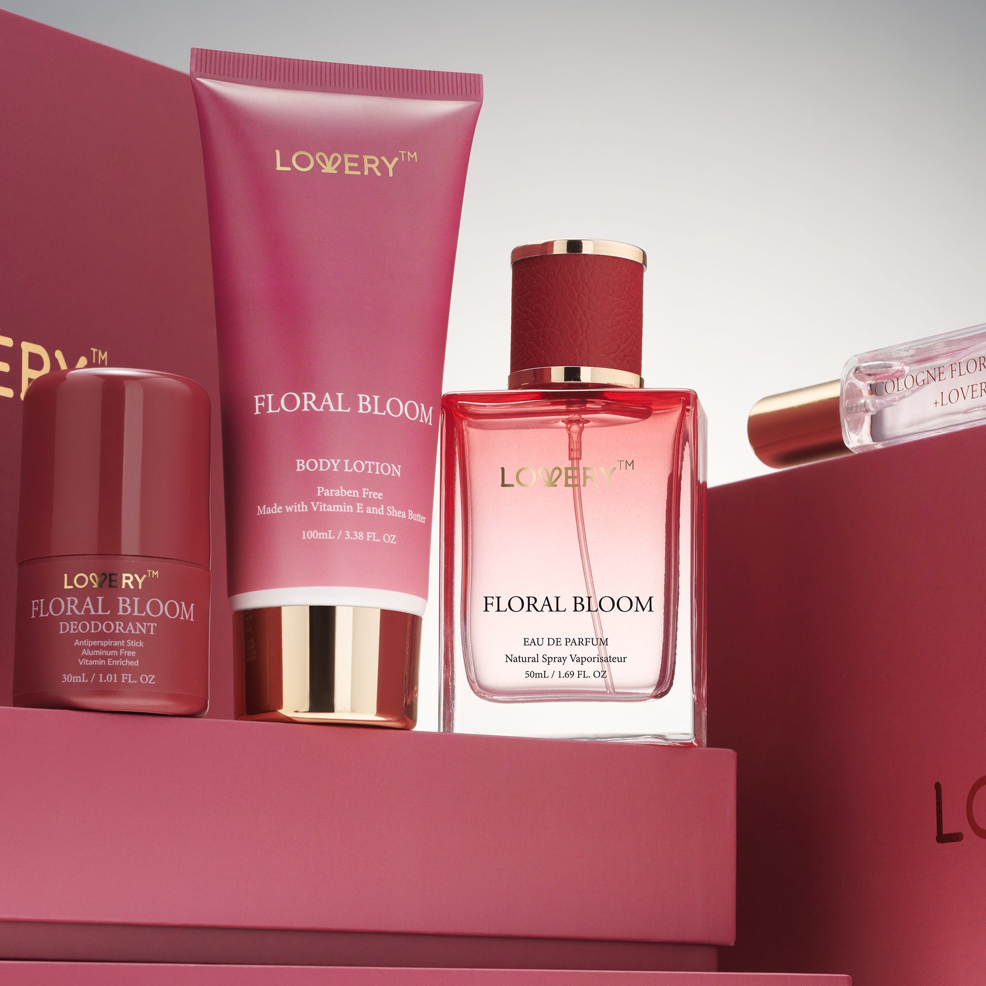 Birthday Gifts Floral Bloom Bath and Body Care 4pc Womens Gift