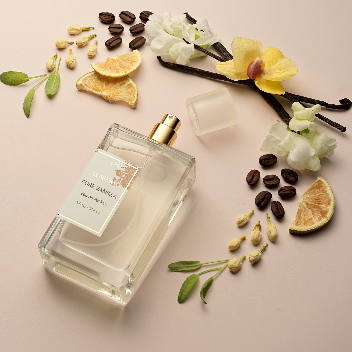 Luxury 25pc Perfume Gift Box - Assorted Fragrances for Men and Women with Full Size Vanilla EDP