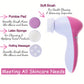 Lovery 4 in 1 Facial Cleansing System - Complete Skincare Solution with 4 Attachments & Storage Case
