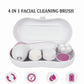 Lovery 4 in 1 Facial Cleansing System - Complete Skincare Solution with 4 Attachments & Storage Case