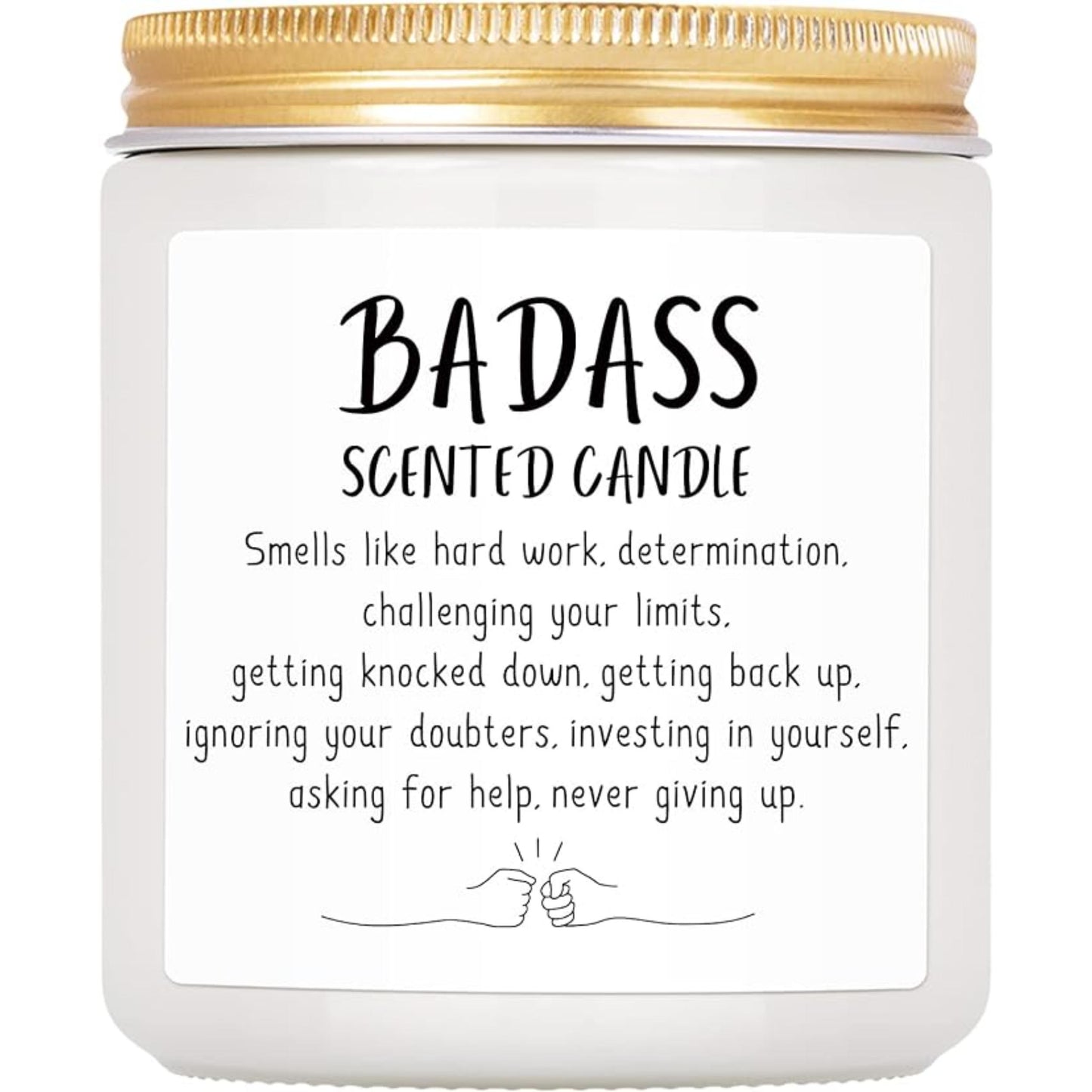 Lovery Congratulations Gifts for Women Men, Inspirational Gifts for Women or Men, Friends Coworkers, Birthday Gifts for her Boss Lady, New Job, Promotion Gifts for Women Men, 7oz Badass Scented Candle