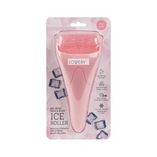 Lovery Gel Bead Face & Body Ice Roller - Refresh, Soothe, and Rejuvenate - Pink
