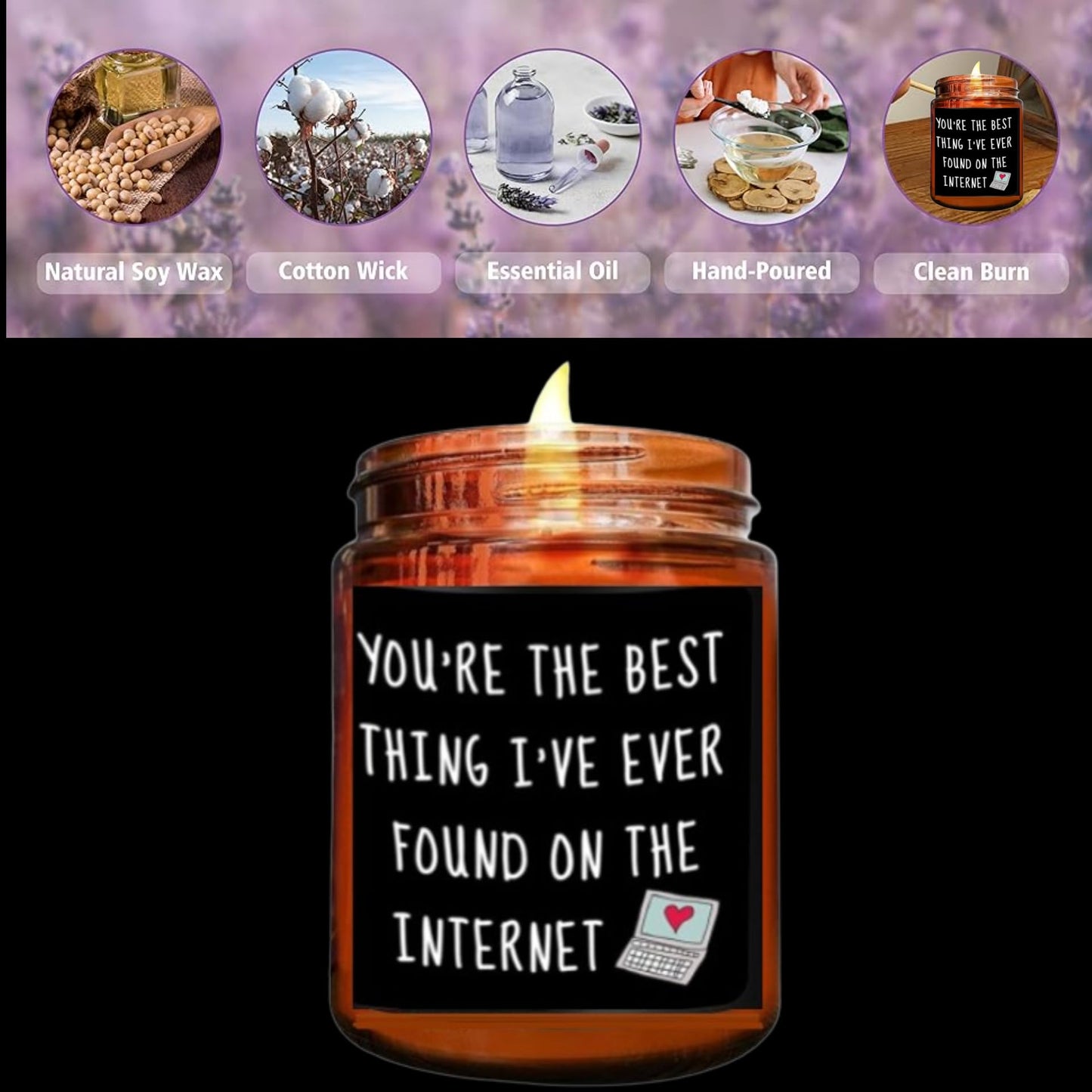 Romantic For Him, Funny Birthday Gifts For Men And Women For Husband Or Boyfriend, Dad Gifts - Candle and Non-Candle Options Available
