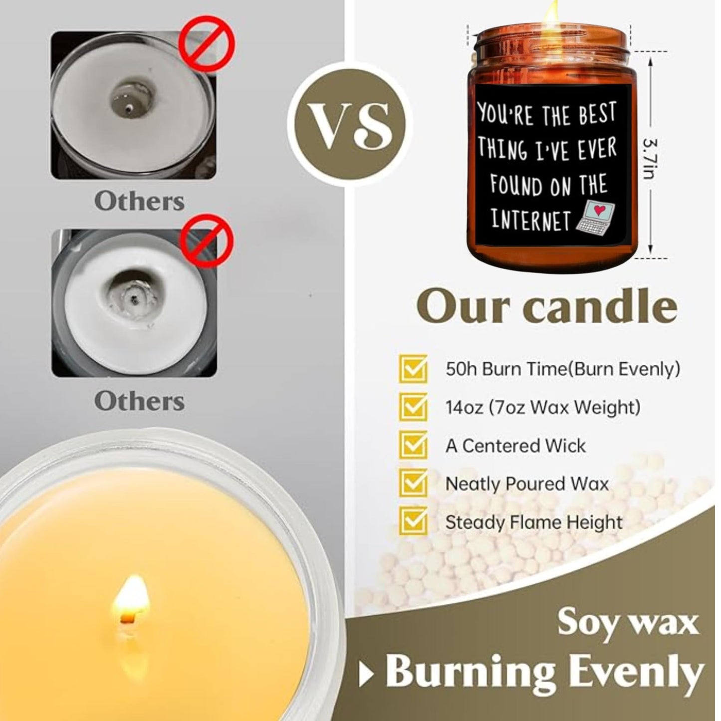 Romantic For Him, Funny Birthday Gifts For Men And Women For Husband Or Boyfriend, Dad Gifts - Candle and Non-Candle Options Available