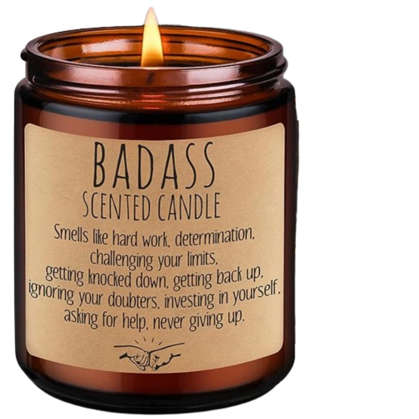 Lovery Badass Candle - Congratulations Gifts, Inspirational Gifts for Women, Men, Boss Gifts, New Job, Promotion, Gifts - Funny Graduation, Proud of You, Valentines, Birthday Gifts