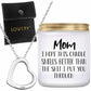 Mother's Day .925 Sterling Silver Heart Necklace with Pouch & Vanilla Scented Soy Candle