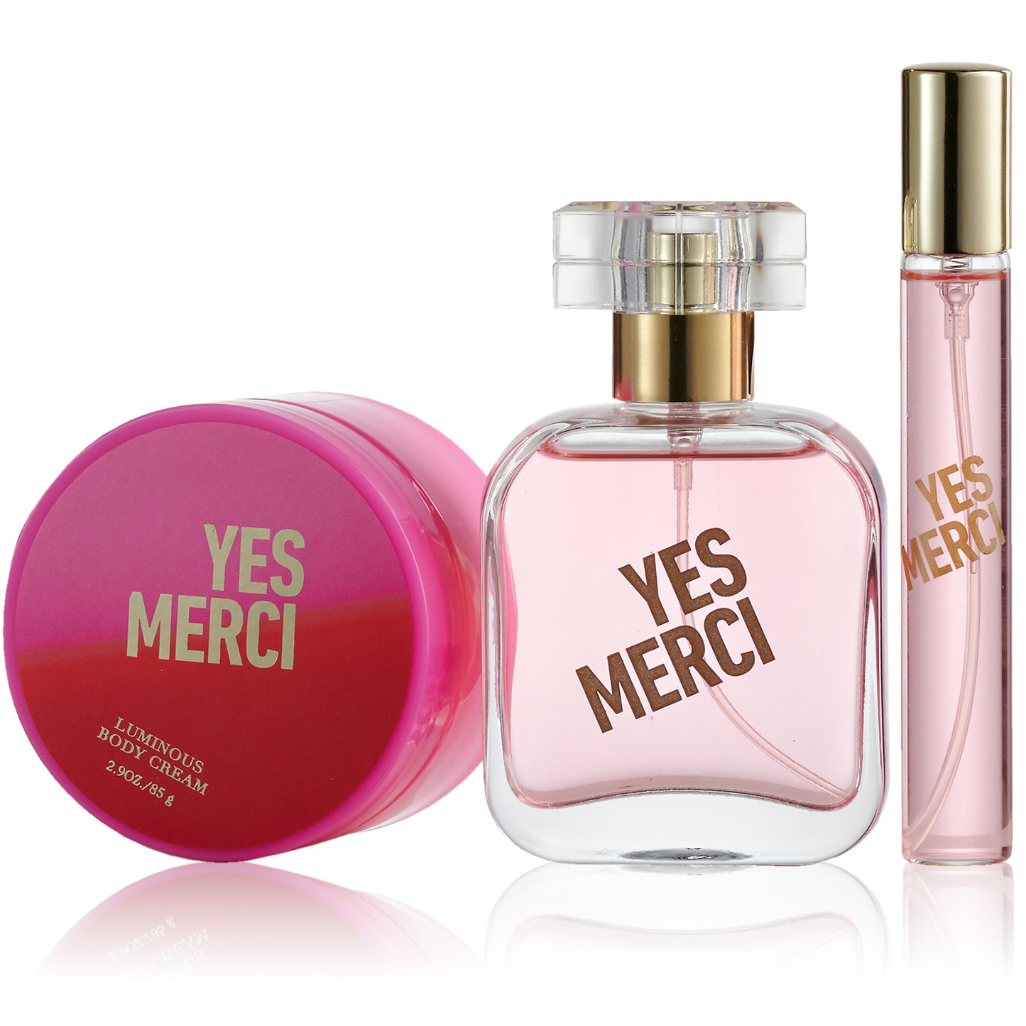 Yes Merci Eau de Parfum Gift Set – 3Pc Fragrance Collection