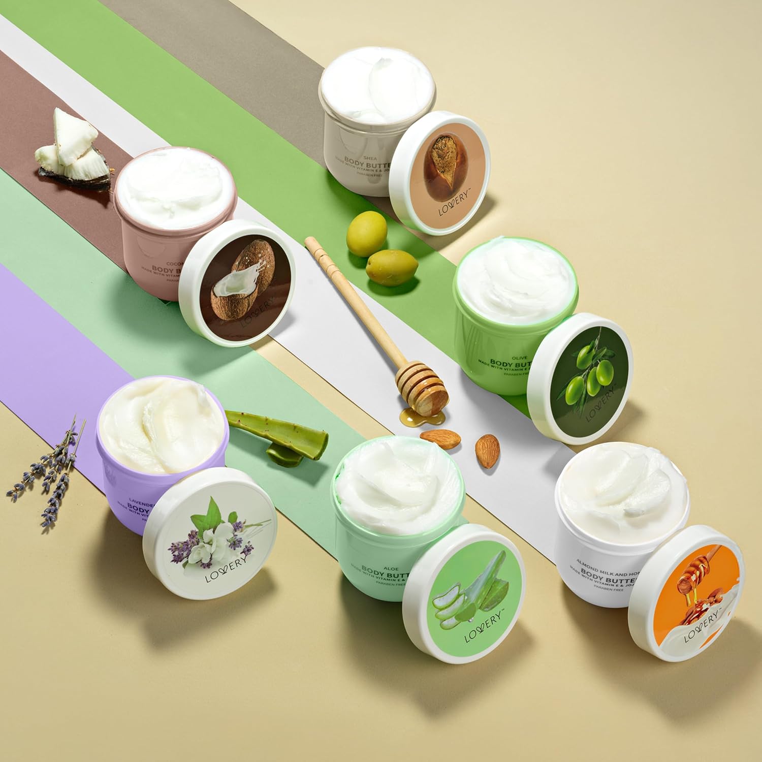 6-Piece Whipped Body Butter Gift Set for Her - Lovery