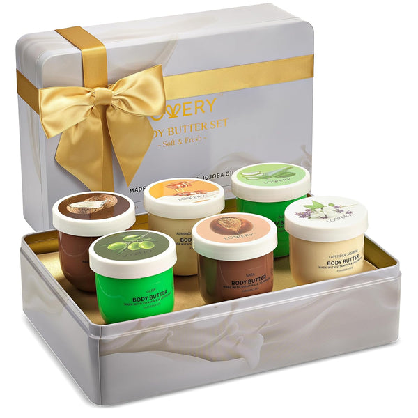 6-Piece Whipped Body Butter Gift Set for Her - Lovery