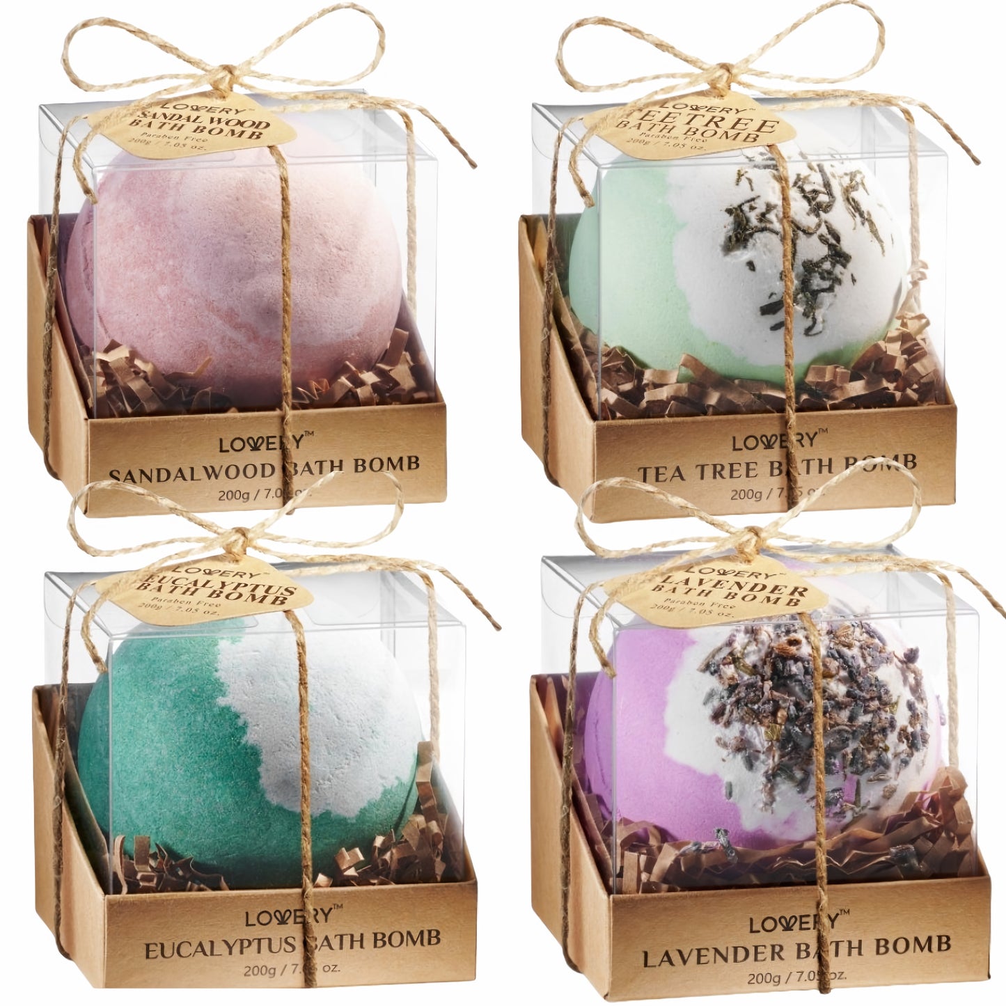 4pc Handmade Deluxe Bath Bomb Gift Set