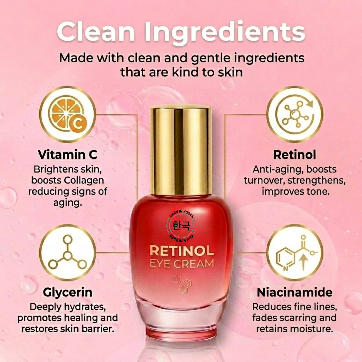Lovery Retinol & Vitamin E Rejuvenating Facial Serum - Korean Skincare Anti-Aging Treatment