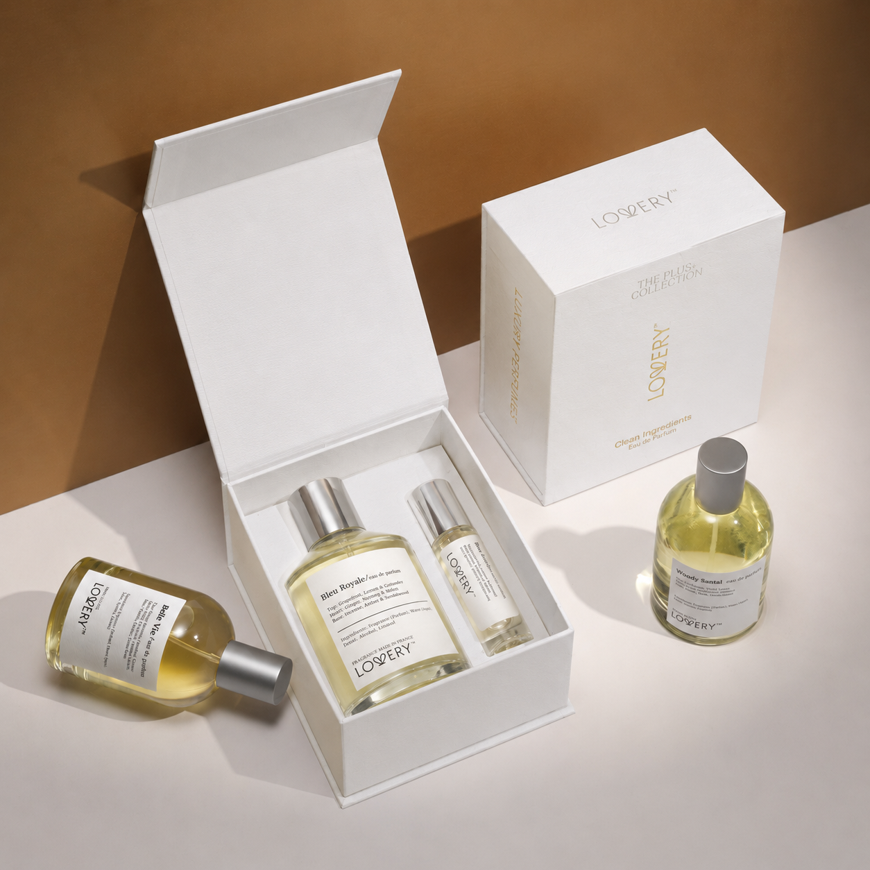 LoveryPlus Bleu Royale Eau de Parfum 2pc. Fragrance Gift Set - Inspired by Chanel Bleu de Chanel, 3.4 fl oz Perfume Spray