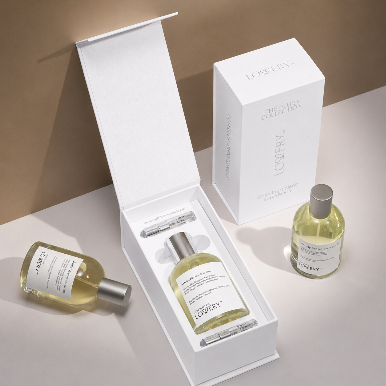 LoveryPlus Amoura Eau de Parfum 3pc. Fragrance Gift Set - Inspired by Kilian Love, Don’t Be Shy, 3.4 fl oz Perfume Spray