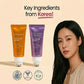 Lovery Korean Skincare Eye Roller Serum Duo - Collagen + Retinol & Vitamin C Brightening Under Eye Treatment Set