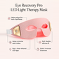 Eye Recovery Pro LED Light Therapy Eye Mask - Red & Near-Infrared Light for Puffiness, Dark Circles & Eye Rejuvenation - Pink Silicone