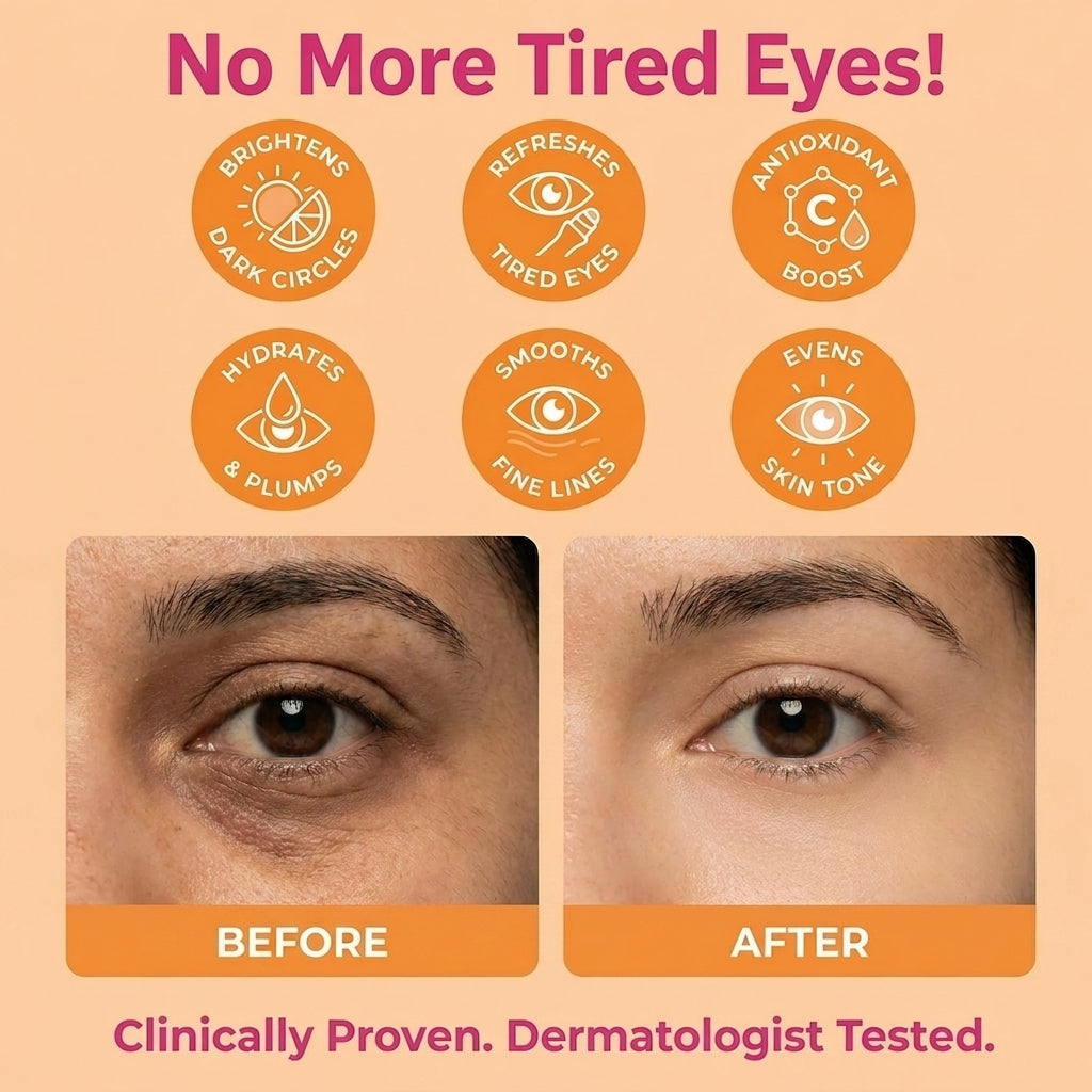 Lovery Korean Skincare Vitamin C Eye Roller Serum - Hydrating Under Eye Treatment