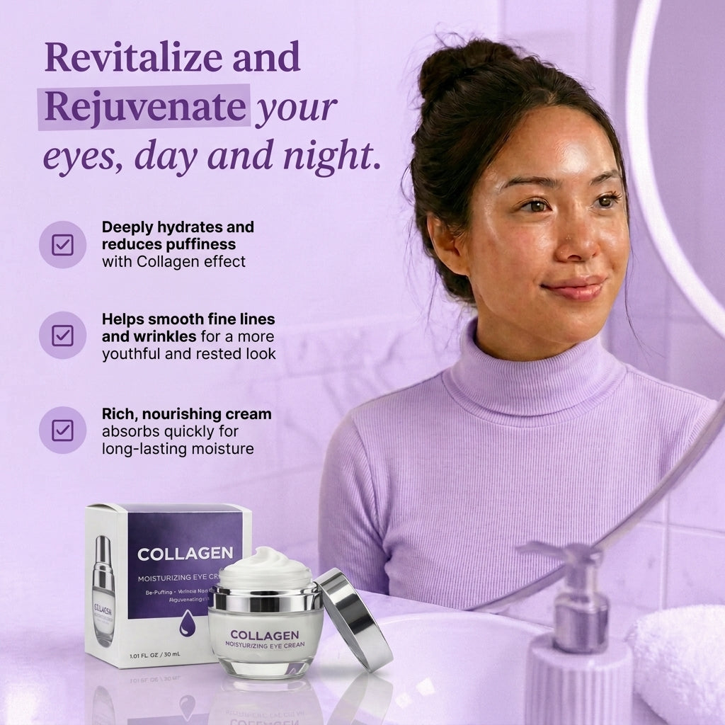 Lovery Collagen Moisturizing Eye Cream - Korean Skincare Firming & Hydrating Anti-Aging Eye Treatment
