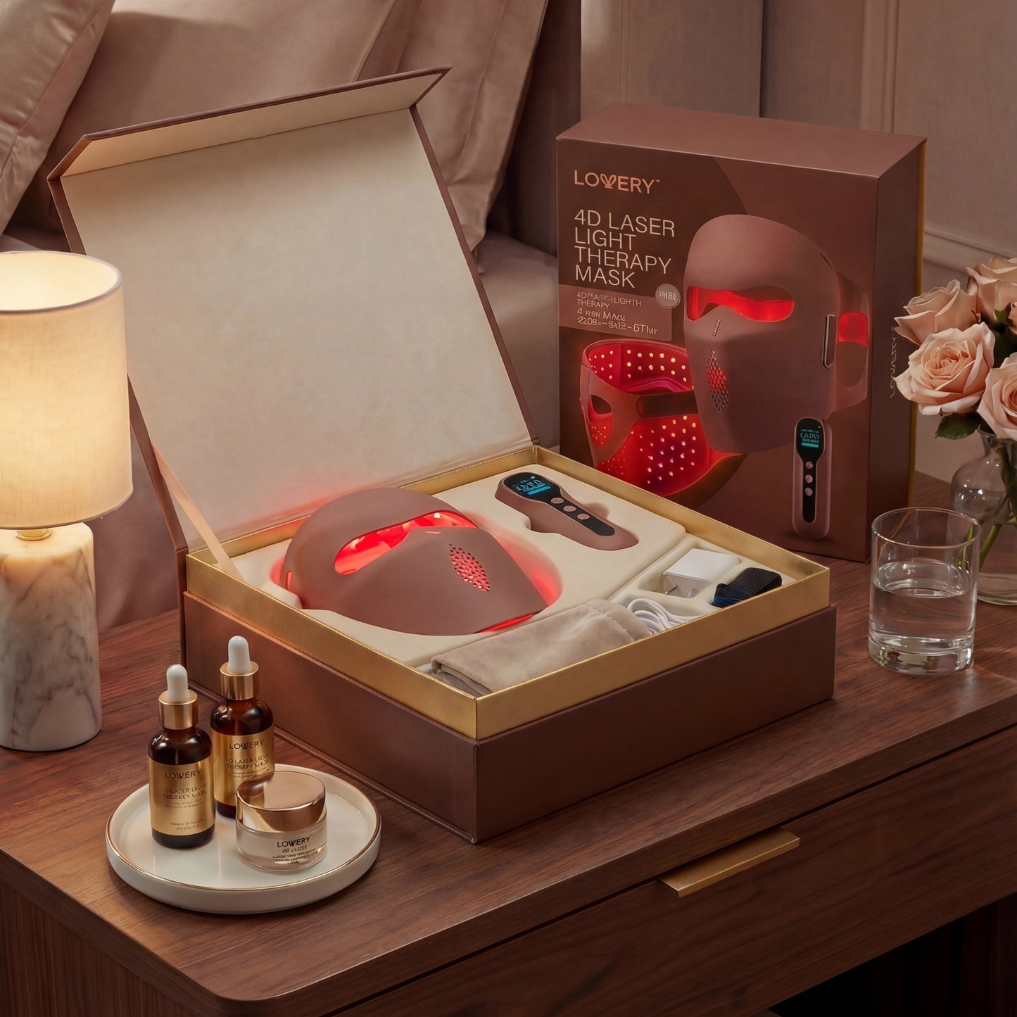 4D Laser Light Therapy Face Mask - 8 x More powerful than LED - Professional At-Home Skin Rejuvenation