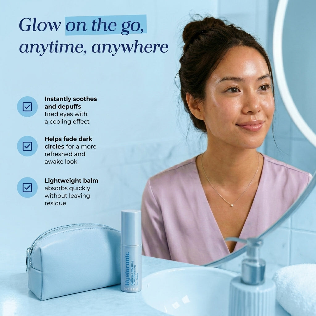 Hyaluronic Hydration-Boosting Eye Balm – Korean Skin Care Moisture & Line-Smoothing Treatment