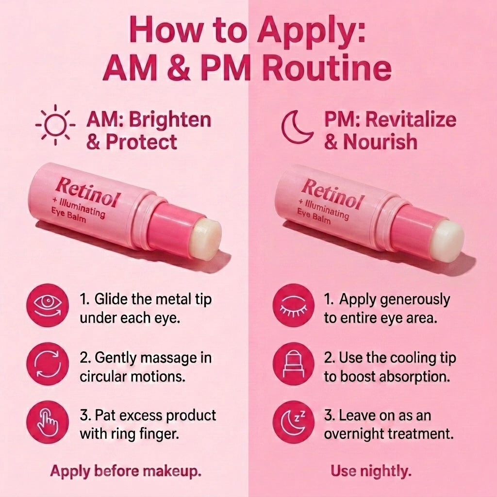 Lovery Retinol Tightening + Illuminating Eye Balm - Korean Skincare Anti-Aging Stick