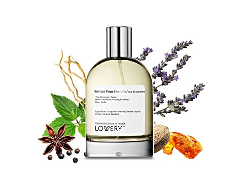 Lovery Savant Pour Homme Eau de Parfum Inspired by Dior Sauvage, Made in France, 3.38 oz