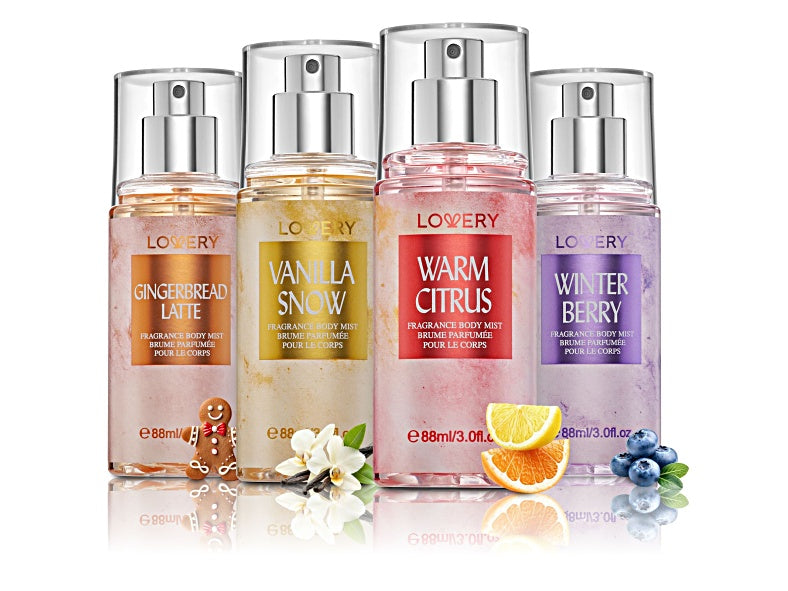 Lovery 4-Pc. Assorted Body Mist Fragrance Gift Set